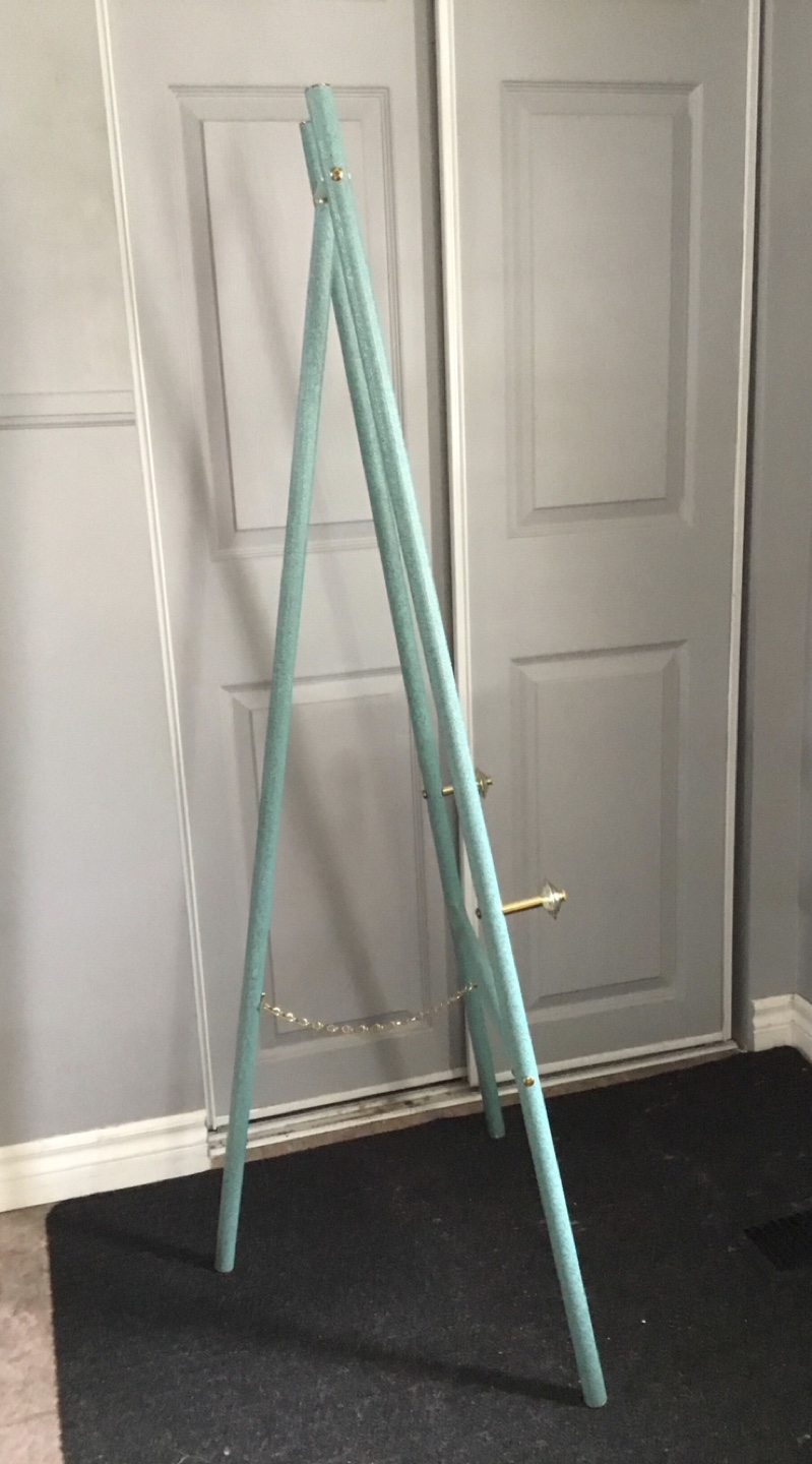Vintage Turquoise Artist Easel - photo 2