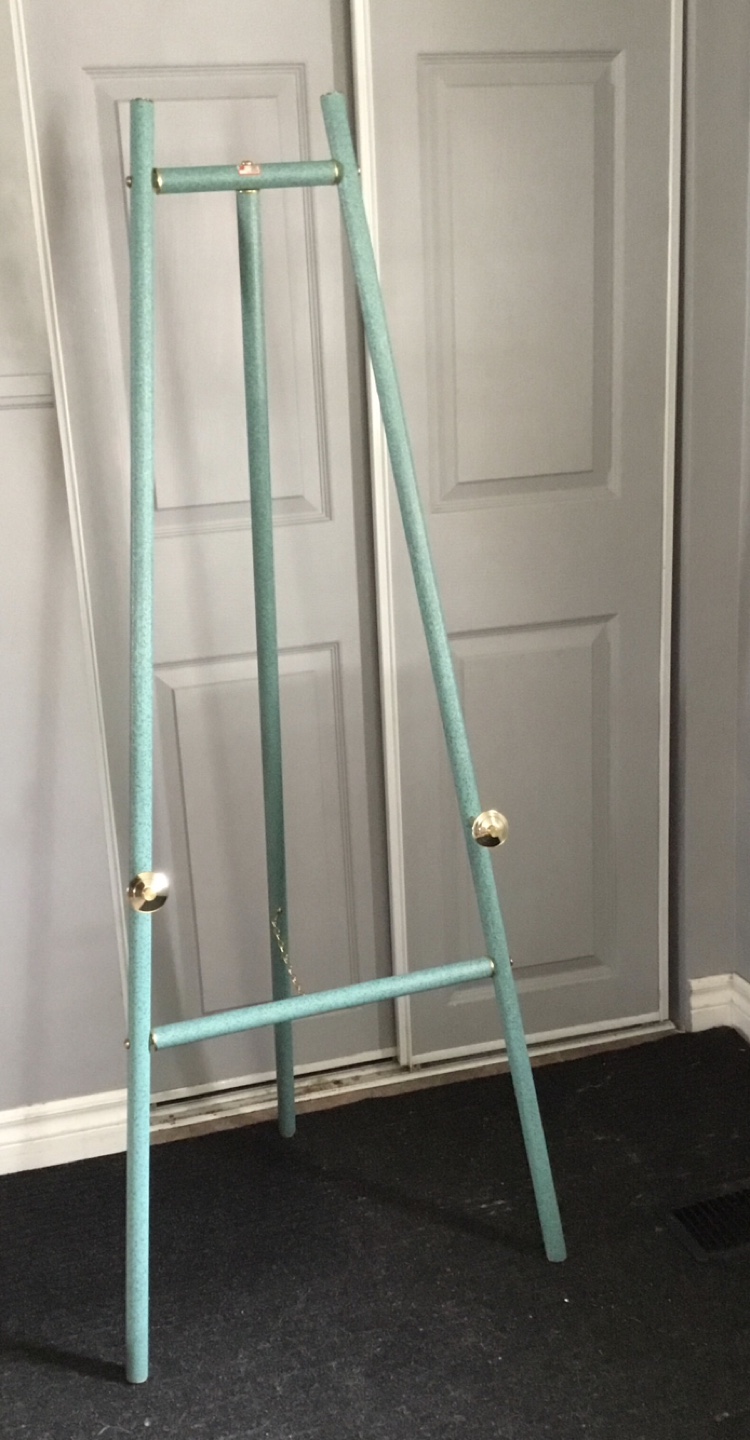 Vintage Turquoise Artist Easel