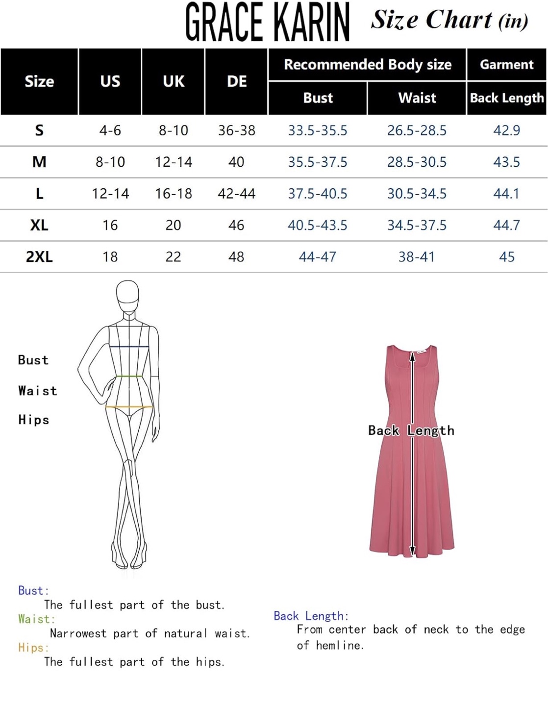 NEW! Grace Karin Pleated A-Line Swing Midi Tank Dress w Pockets - photo 4