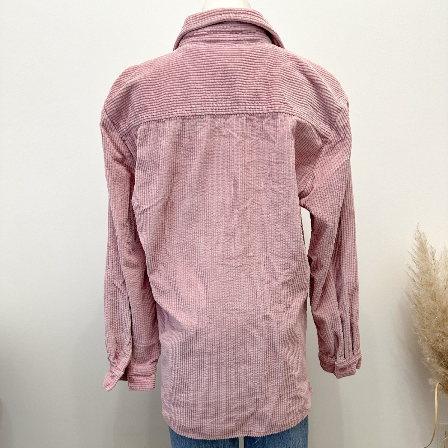 Vintage Pink Corduroy Button Up Shirt - photo 3