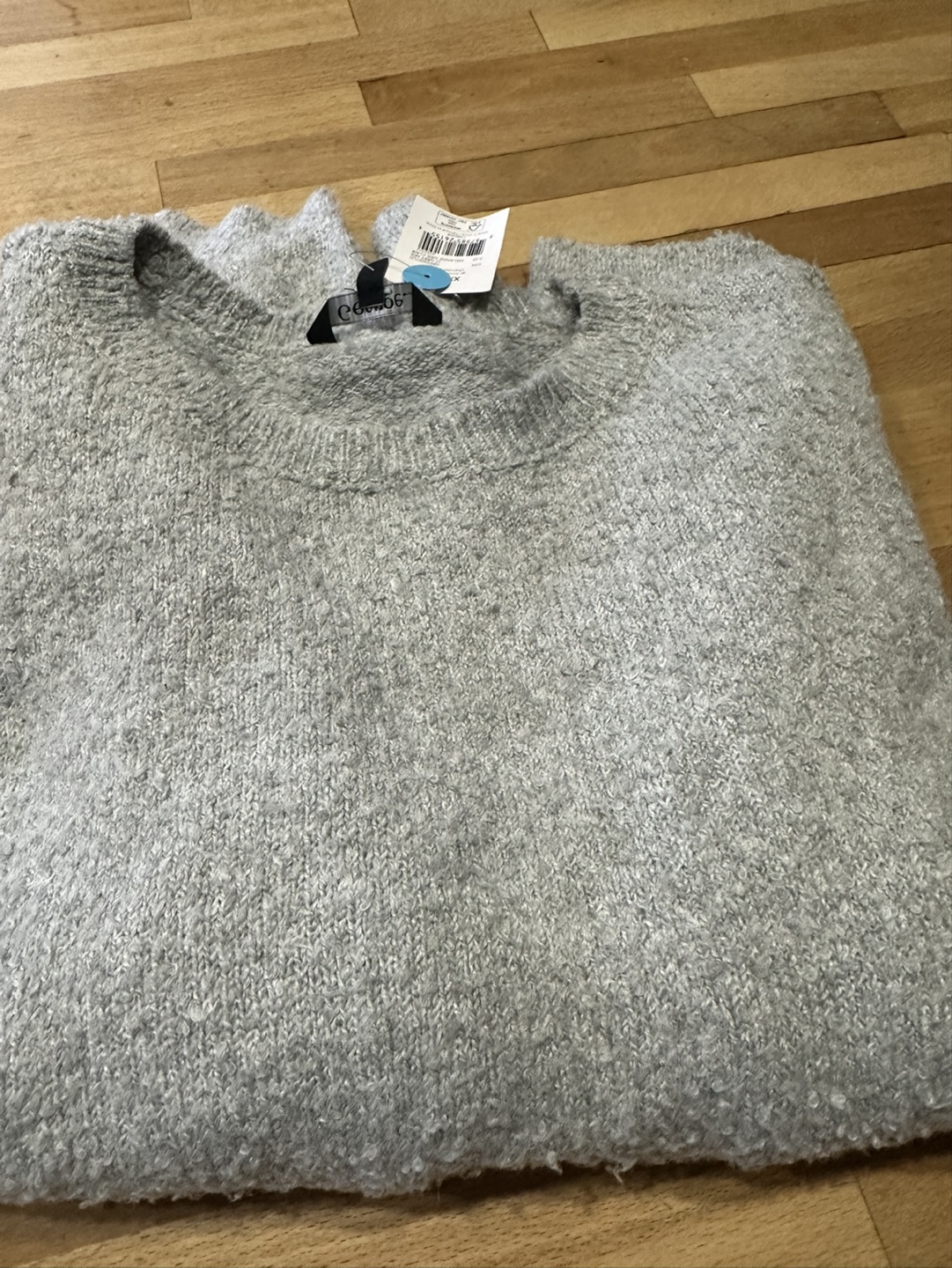 Grey Cozy Knit Sweater