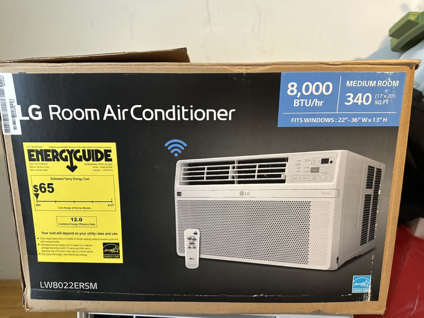 LG LW8022ERSM 8,000 BTU Window Air Conditioner - photo 2