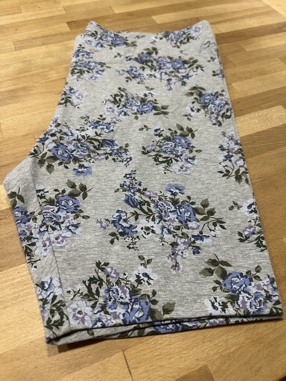 Floral Grey Bike Shorts