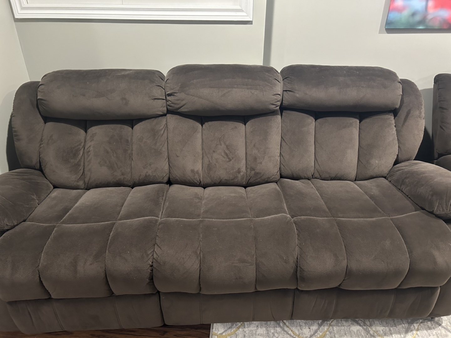 Brown Reclining Sectional Sofa - photo 3
