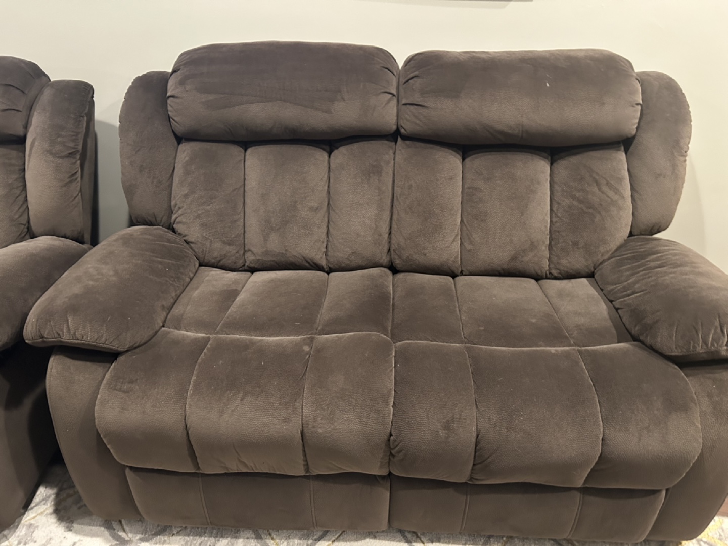 Brown Reclining Sectional Sofa - photo 2