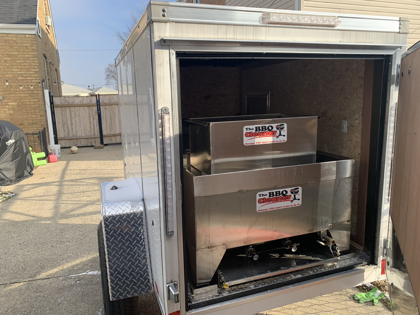 Mobile BBQ Grill Cleaning Business Trailer