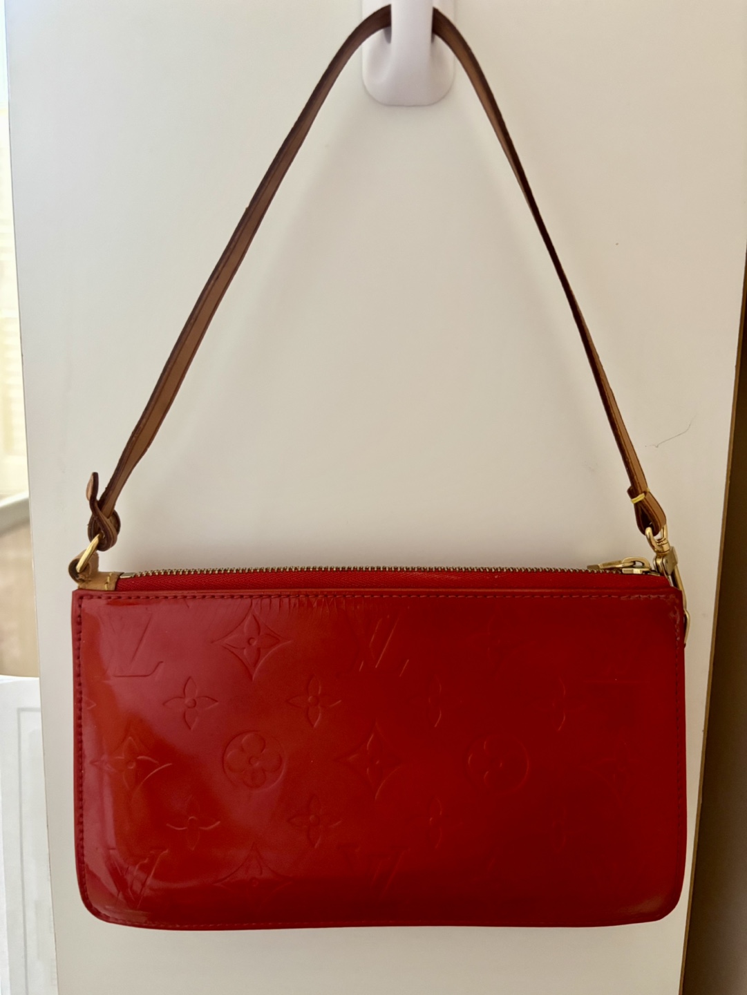 Louis Vuitton Red Patent Leather Pochette