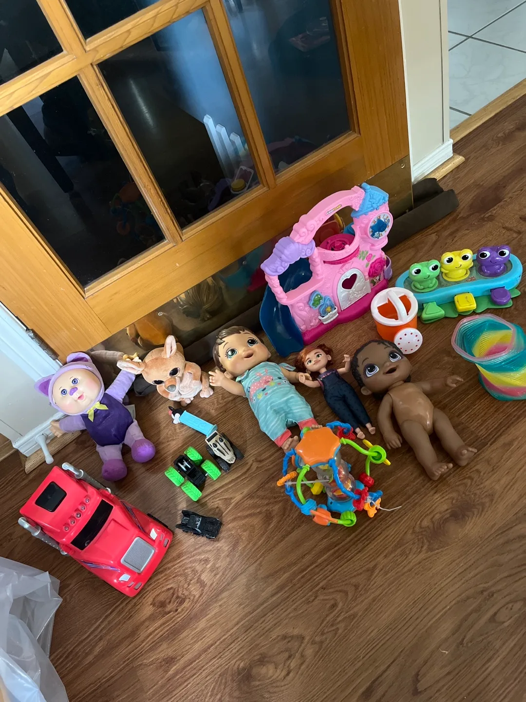 Kids' Toys Bundle: Slide, Pool Float, Dump Truck image indicator(6)