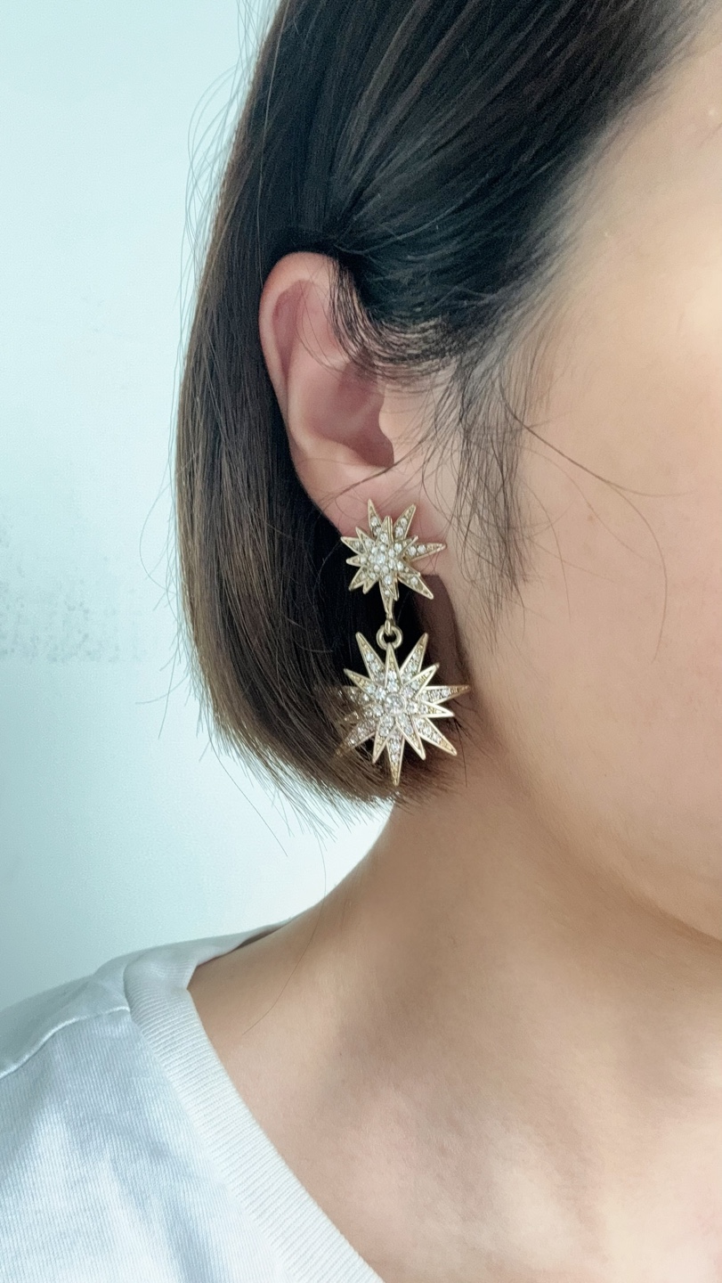BaubleBar Double Starburst Earrings - photo 2