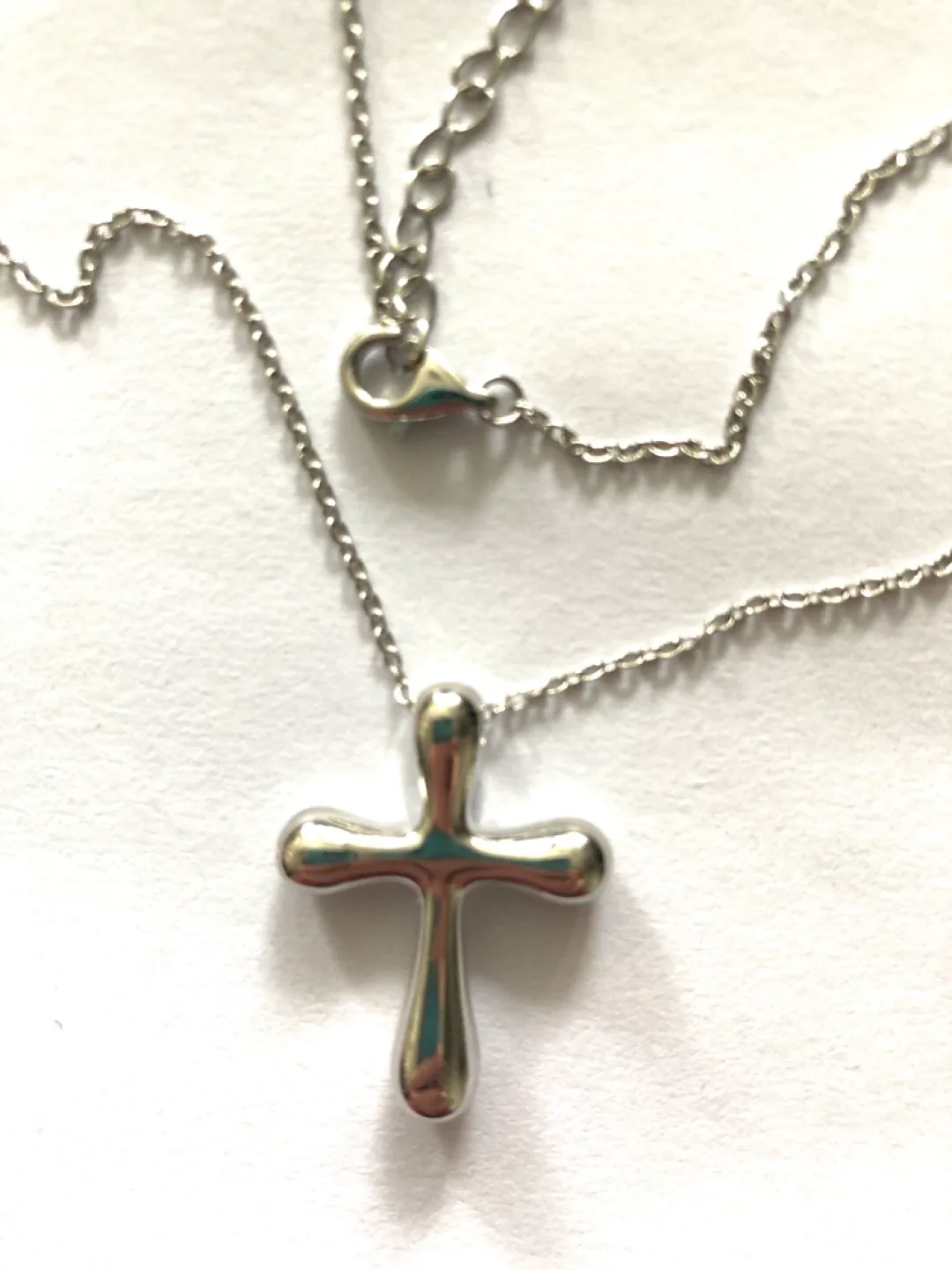 Sterling Silver Cross Necklace - New thumbnail
