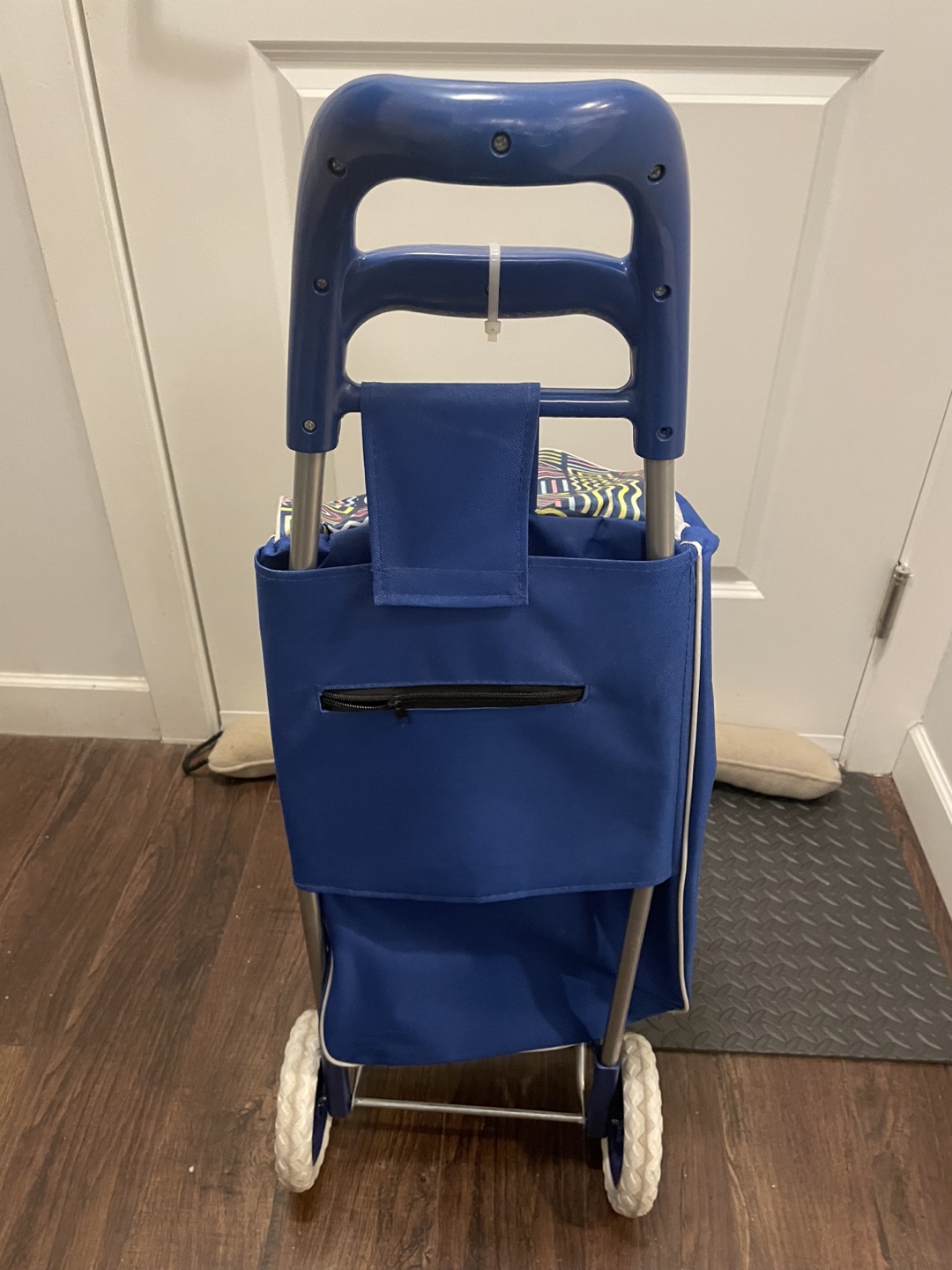 Collapsible Shopping Cart with Patterned Fabric - photo 2