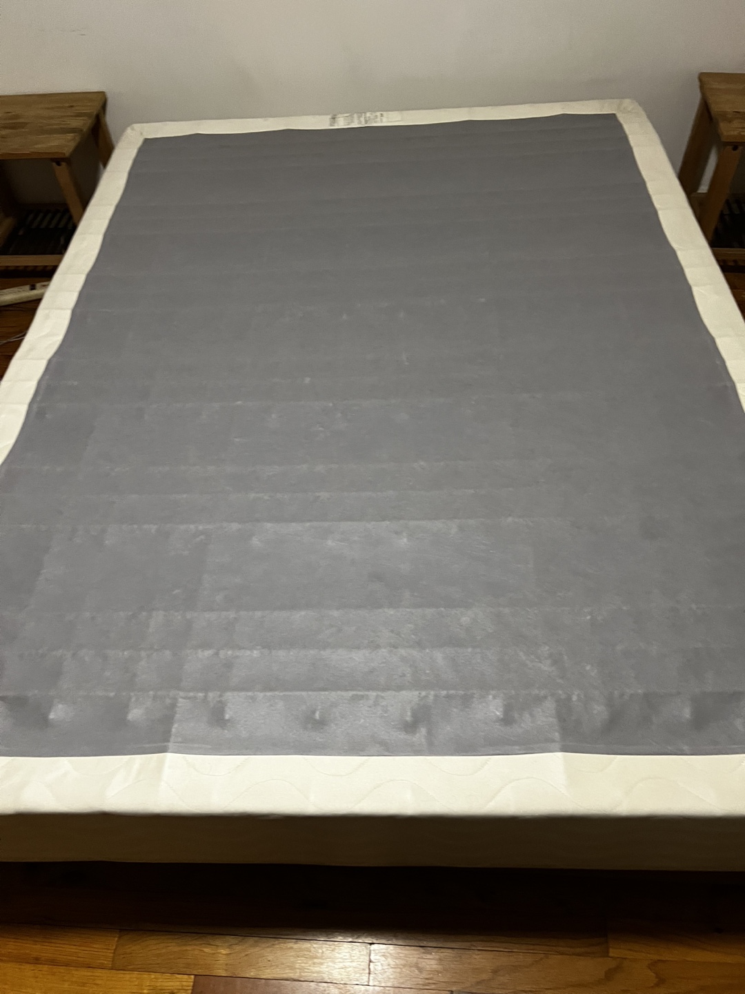 Queen Size Metal Bed Frame with Box Spring - photo 2