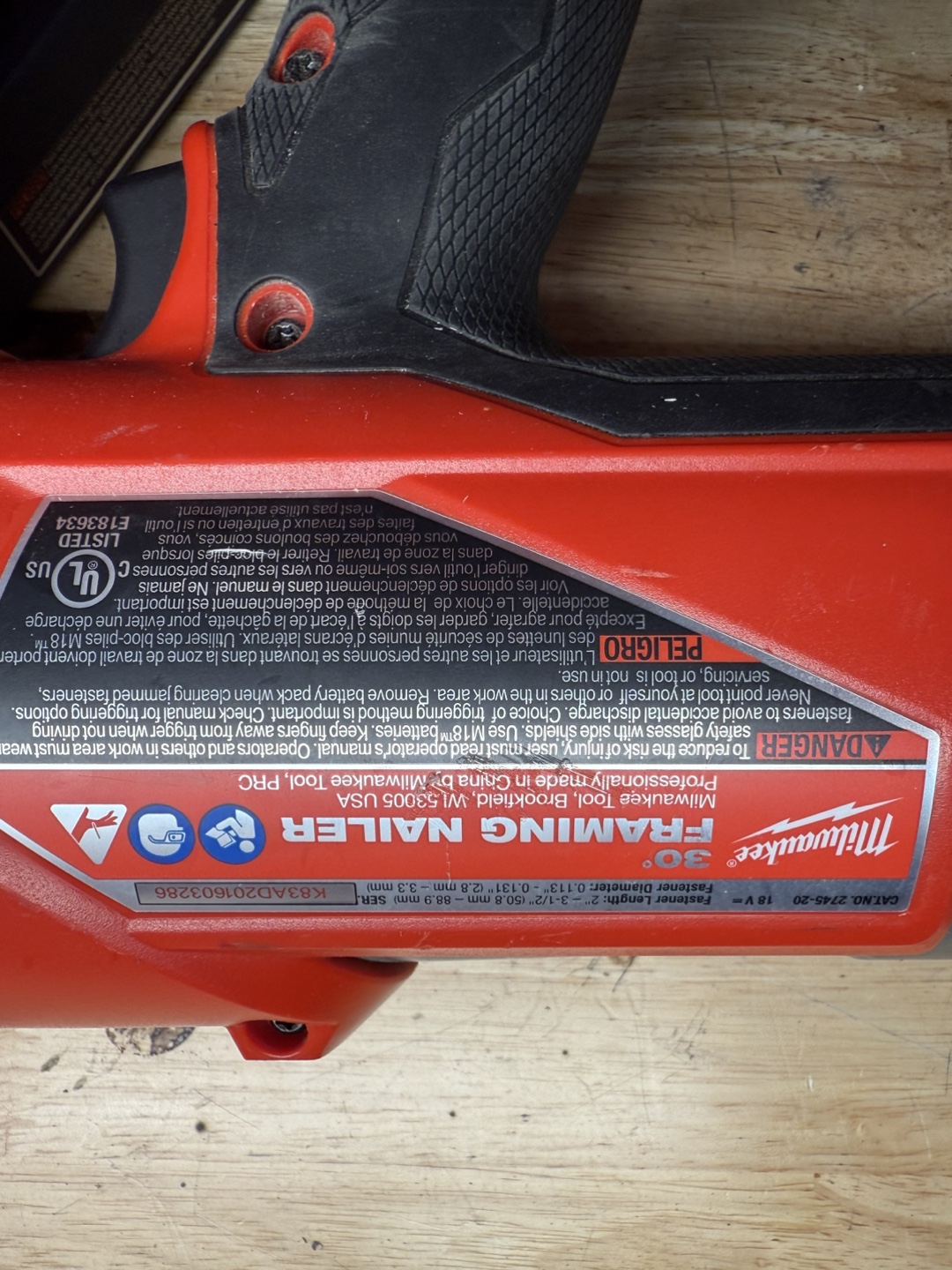 Milwaukee Tool M18 FUEL 18V 3-1/2” Framing Nailer - photo 4