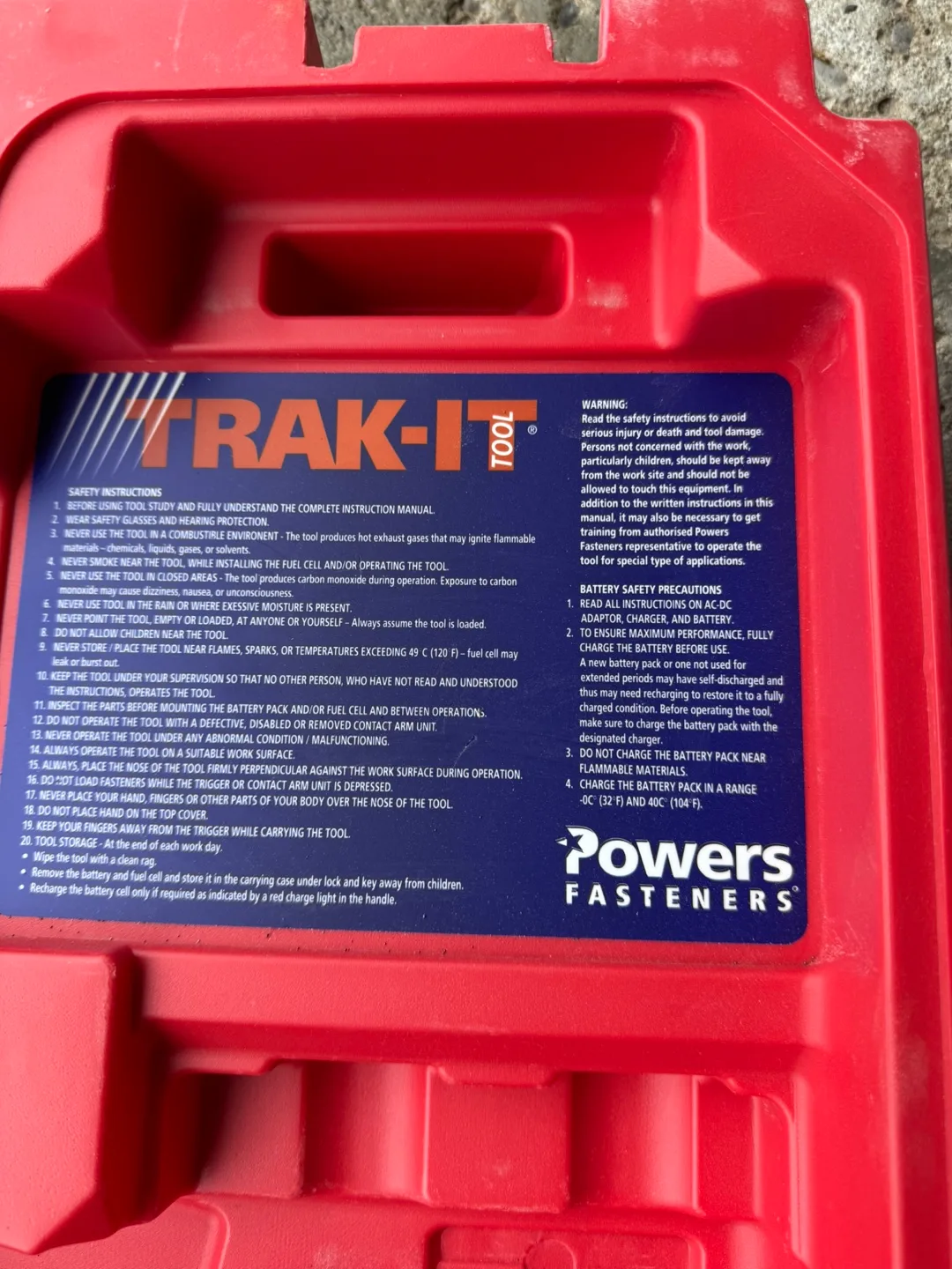 Powers Trak-It C5 Cordless Framing Nailer image indicator(4)