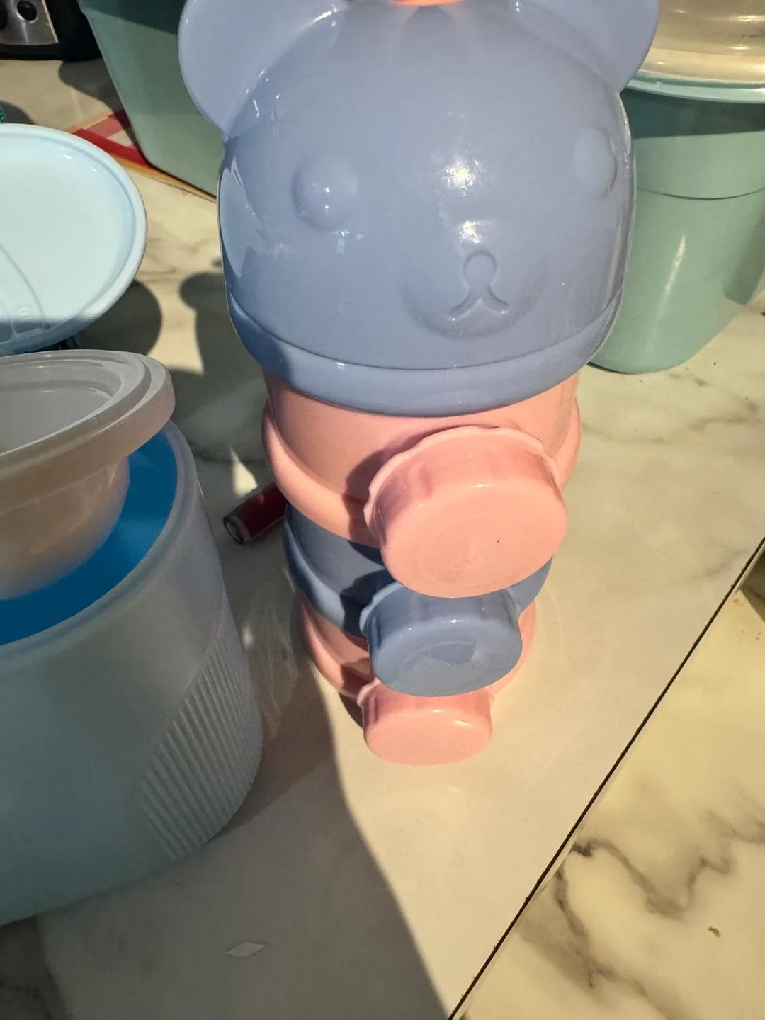 Portable Baby Formula Dispenser with Bear Design image indicator(3)