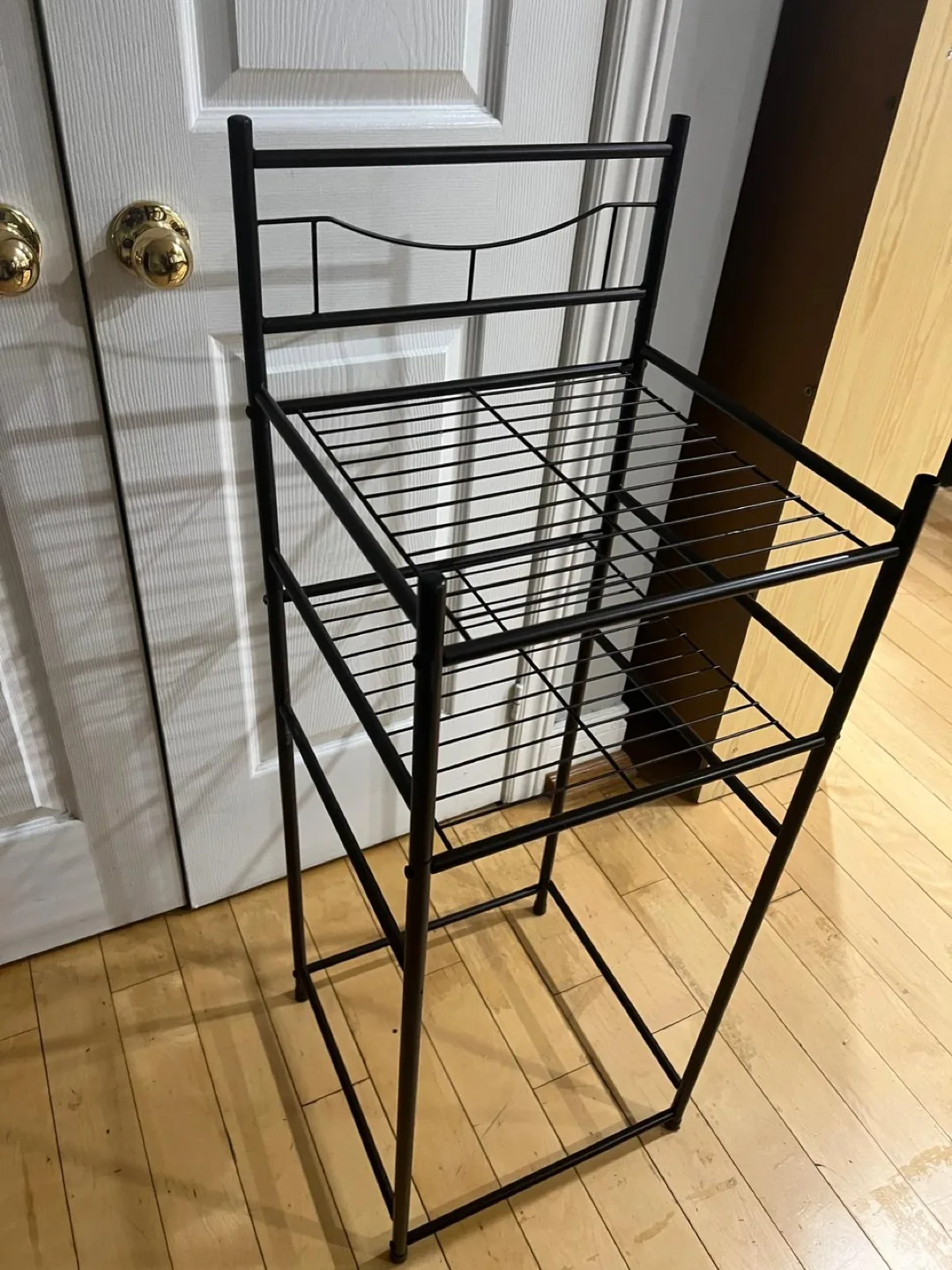 Black Metal 3-Tier Shelf/Rack thumbnail