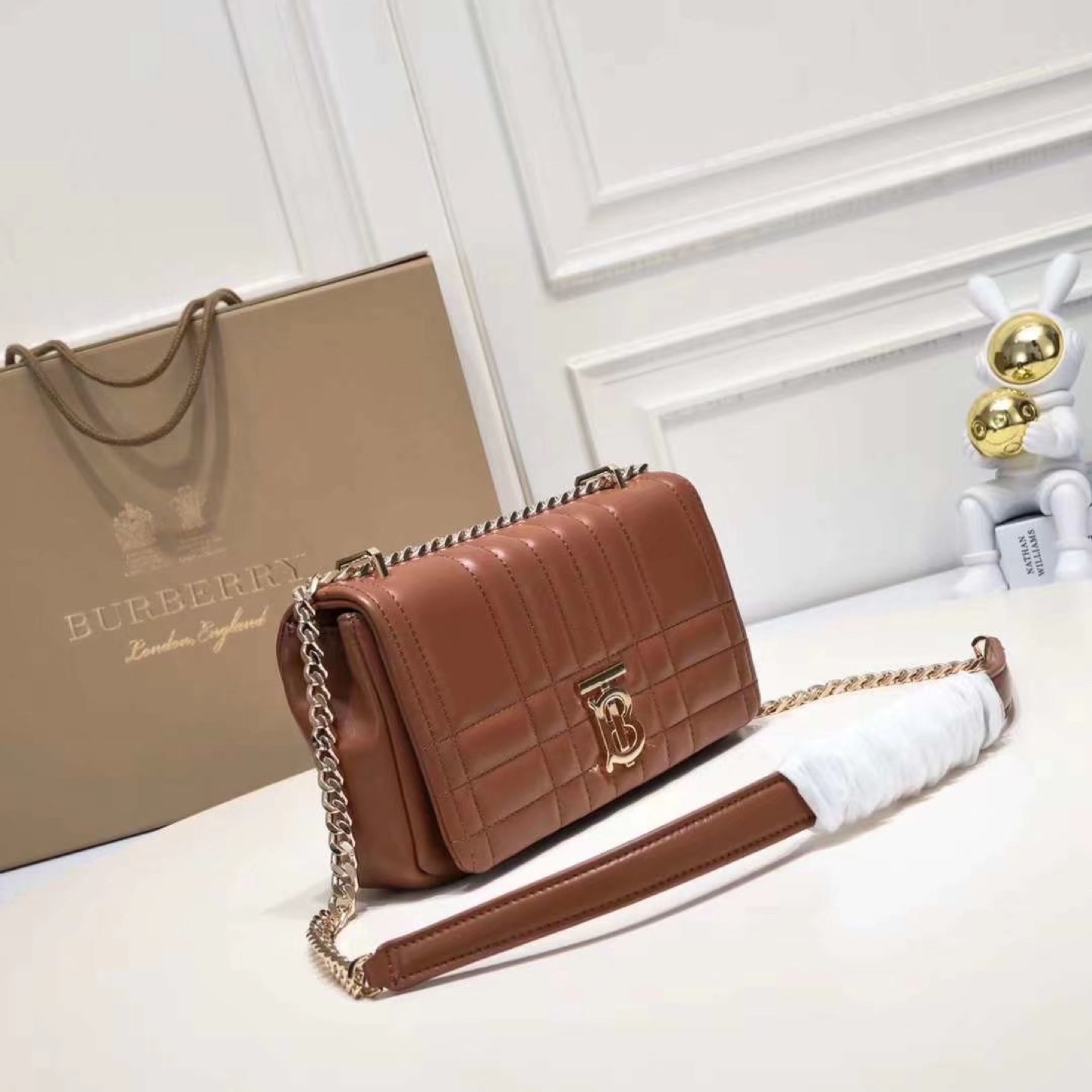 Burberry Quilted Leather Crossbody Bag