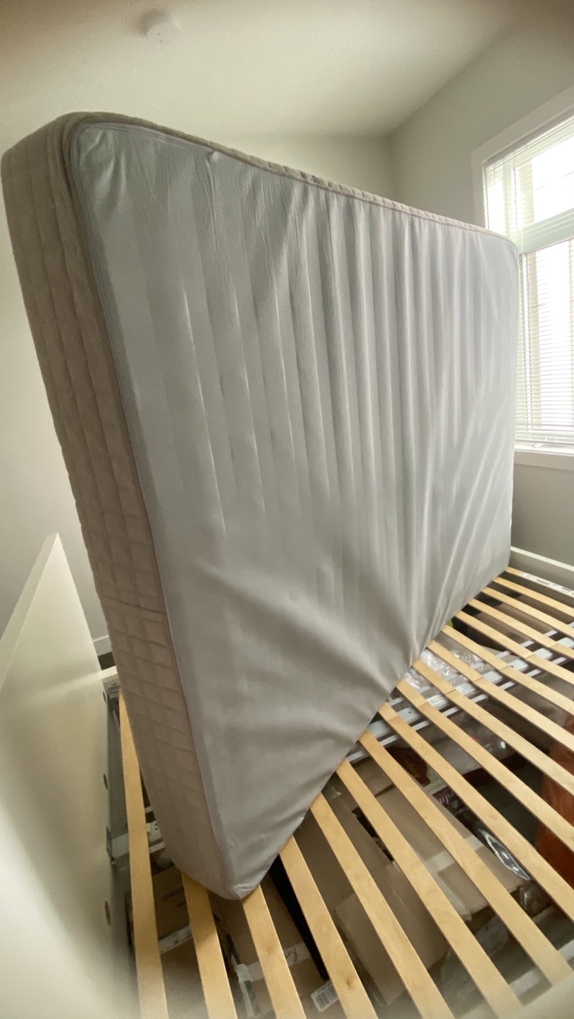 IKEA MALM White Queen Bed Frame with Mattress - photo 4