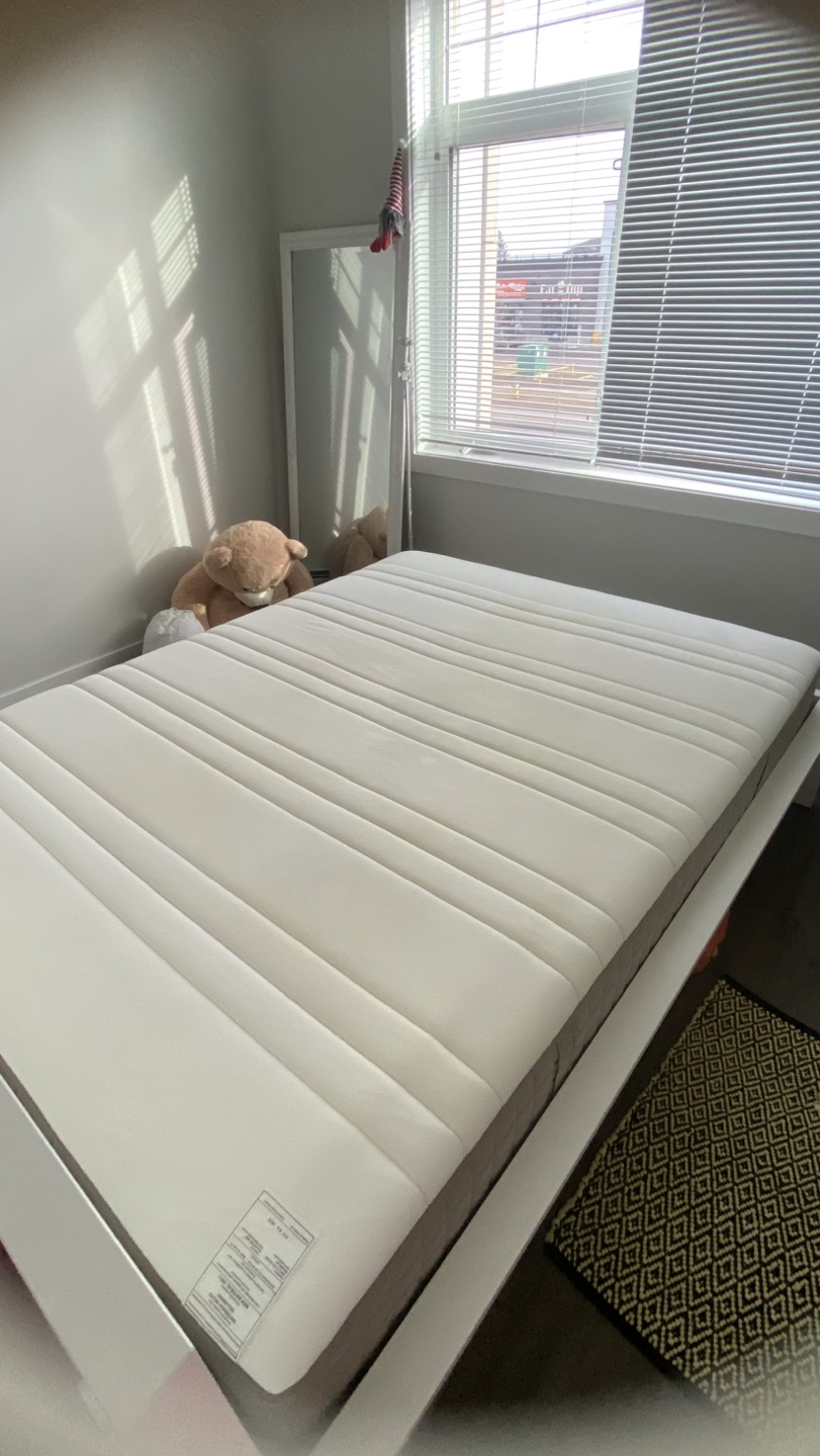 IKEA MALM White Queen Bed Frame with Mattress - photo 3