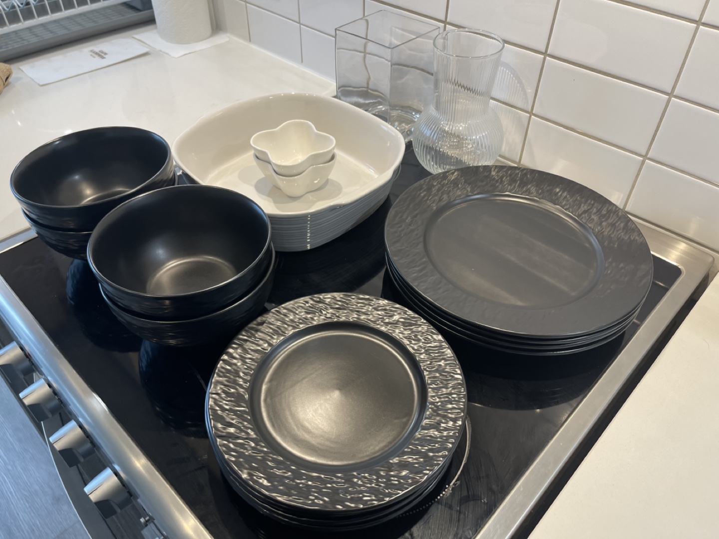 Assorted Ceramic Plates, Bowls, and Vases - photo 2