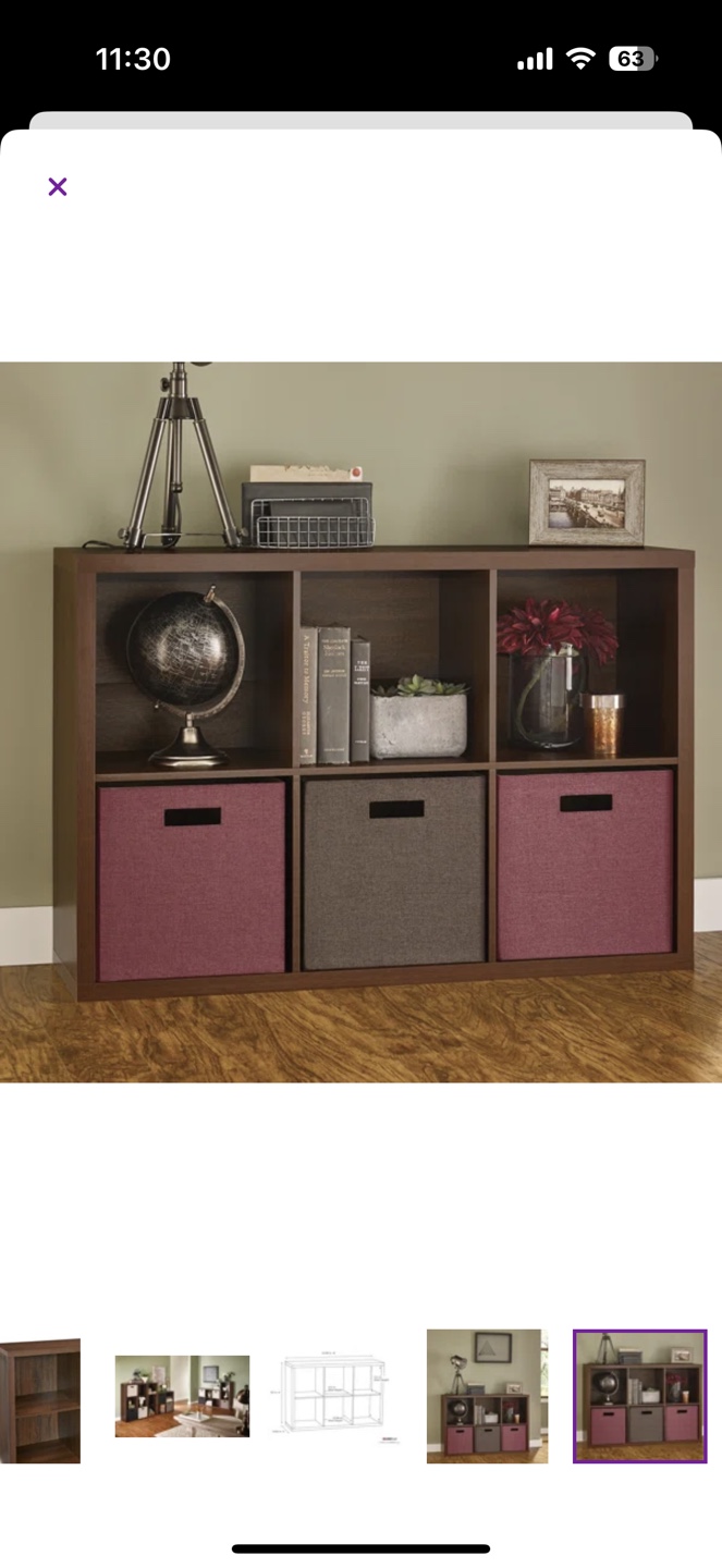 ClosetMaid 6-Cube Organizer - Dark Walnut - photo 5