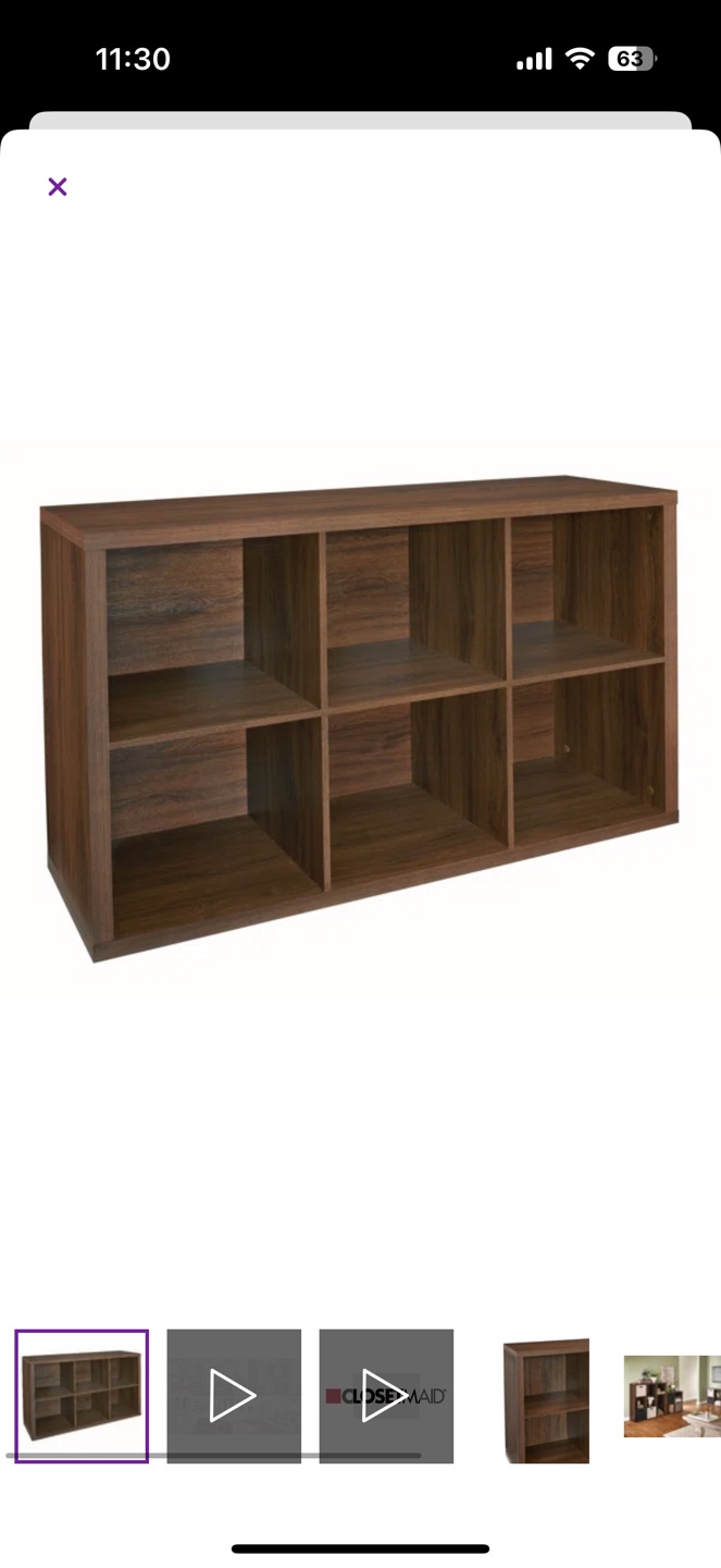 ClosetMaid 6-Cube Organizer - Dark Walnut - photo 3