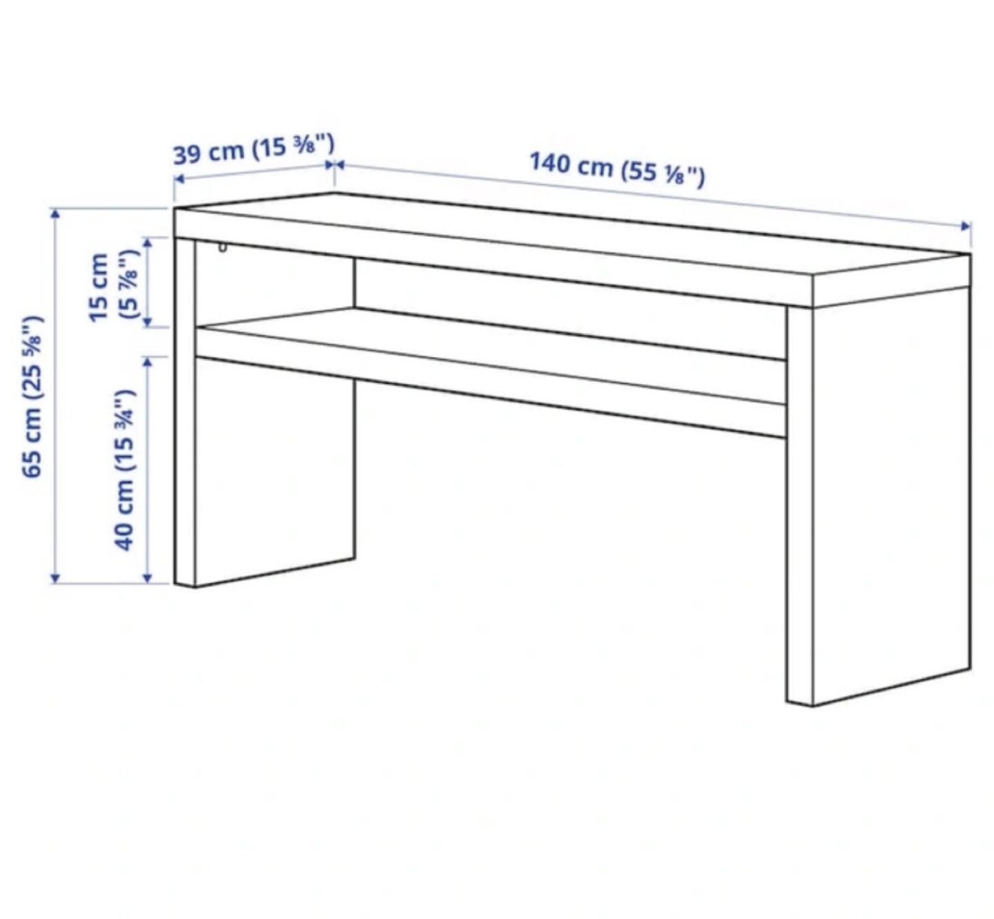 IKEA HEMNES Console Table - Black-Brown - photo 3
