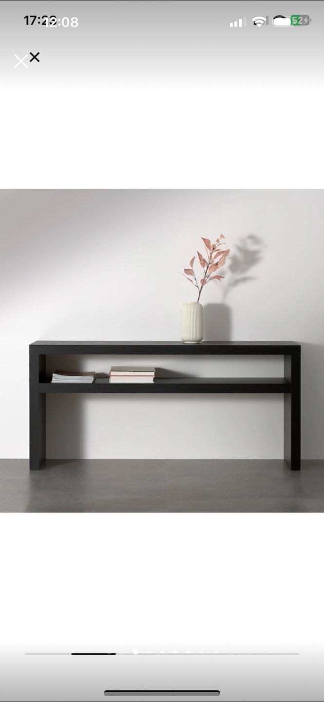 IKEA HEMNES Console Table - Black-Brown
