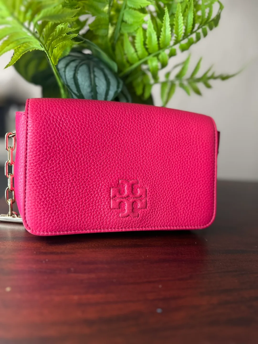 Tory Burch Pink Leather Crossbody Bag image indicator(4)