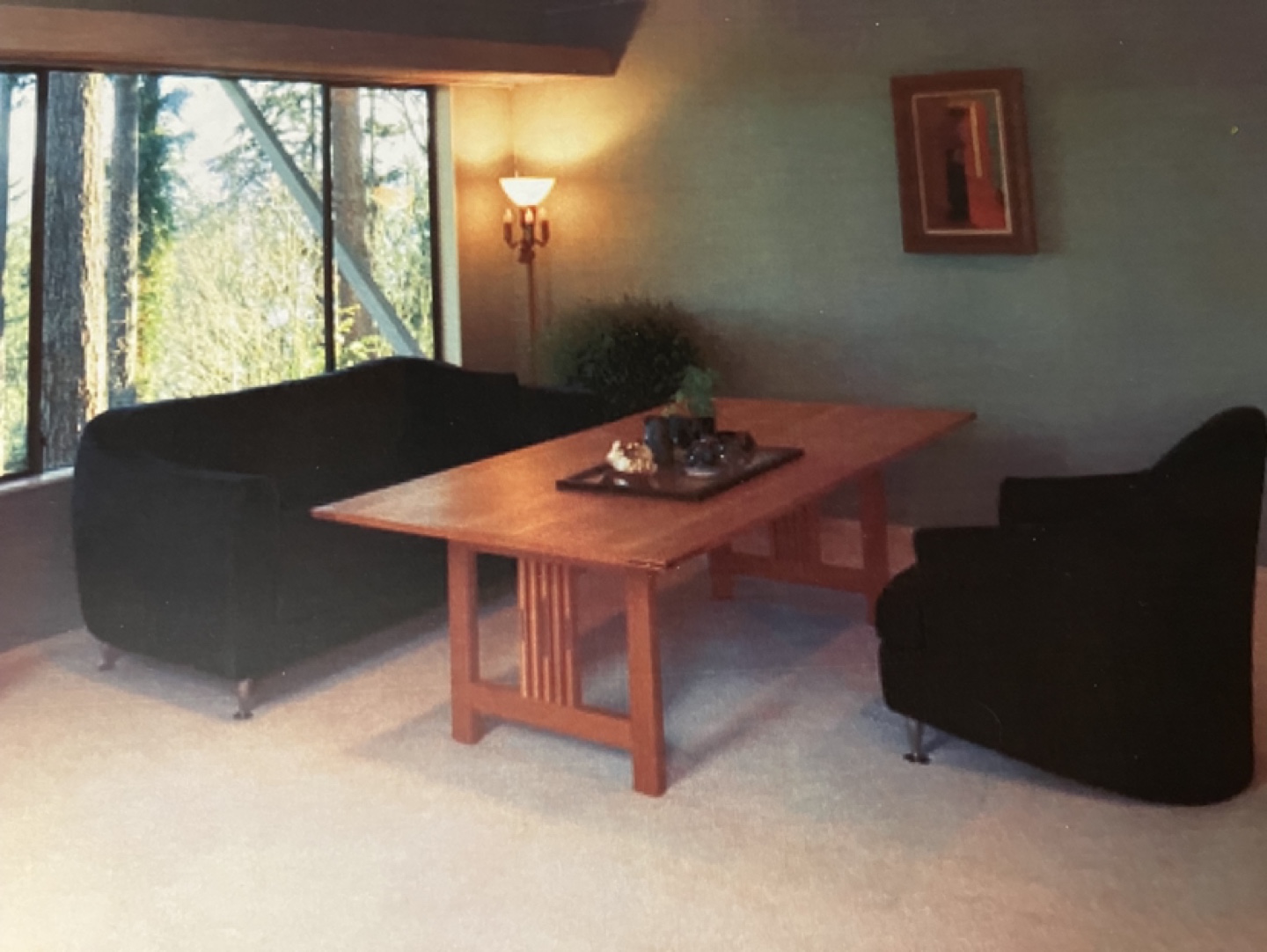 Mid-Century Modern Wood Dining Table