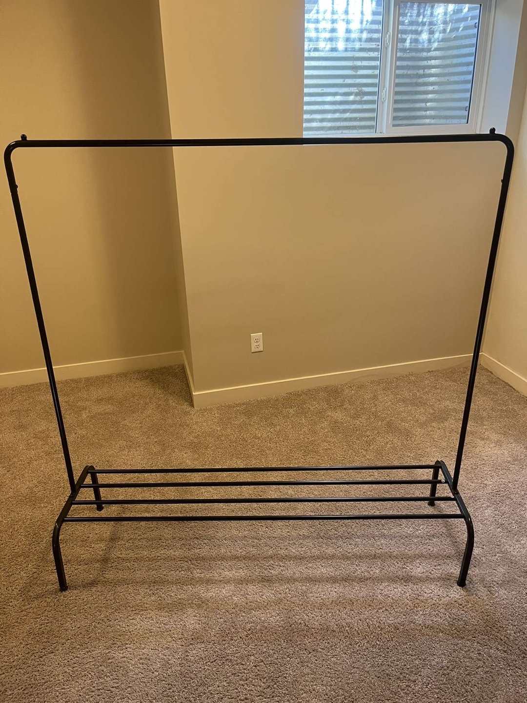 IKEA Black Metal Clothing Rack - photo 3