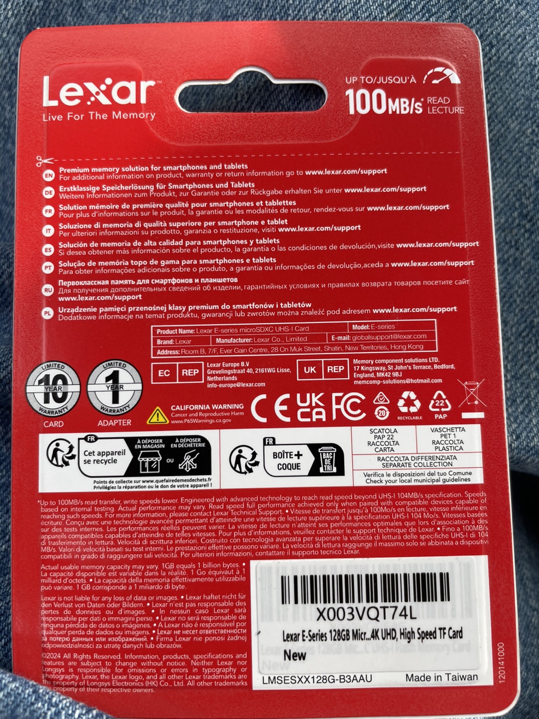 Lexar 128GB microSDXC UHS-I Card with Adapter - E-Series - photo 2