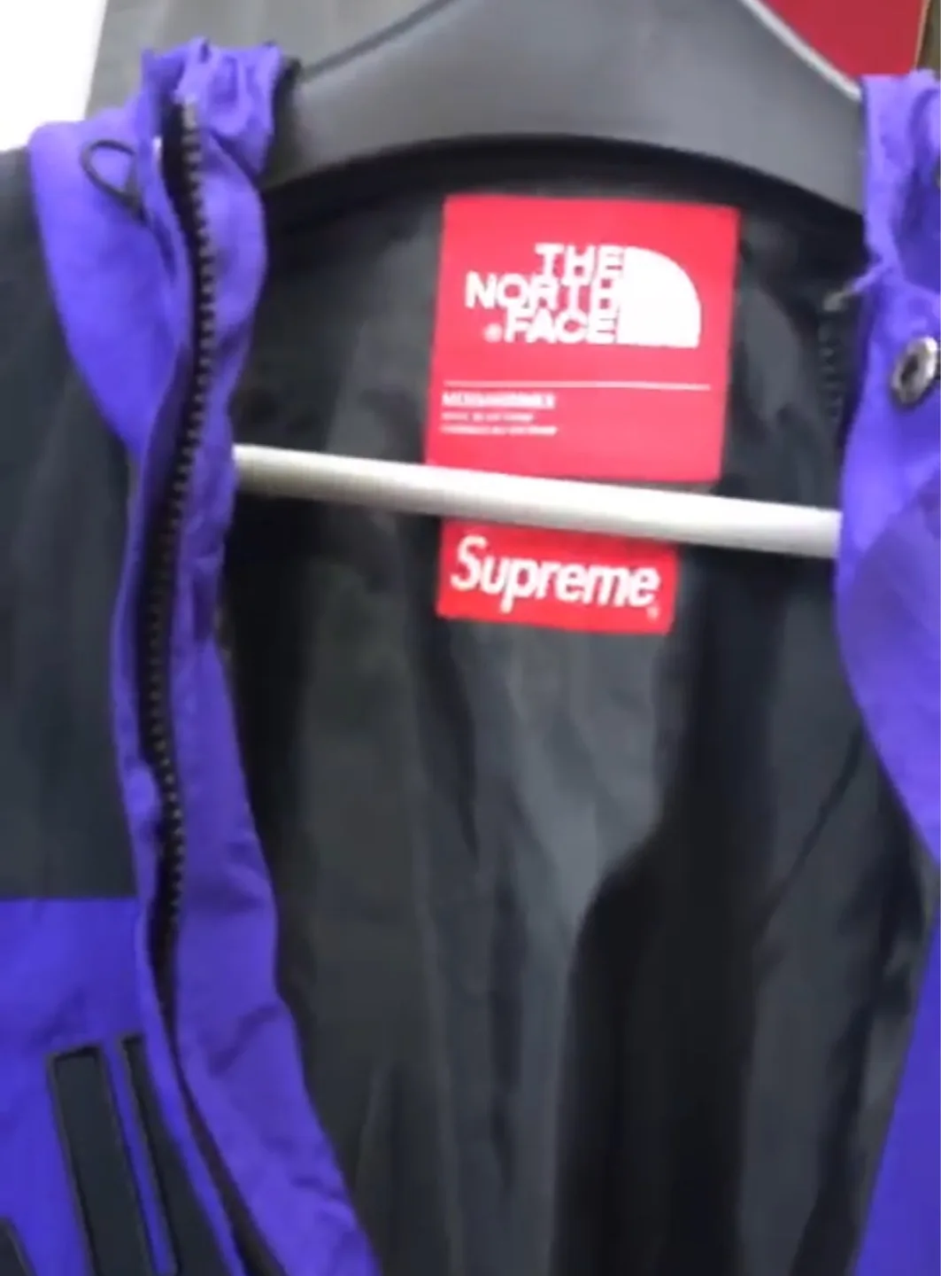 North Face Arc Supreme Denali Purple Black Fleece Jacket Yelllow image indicator(4)