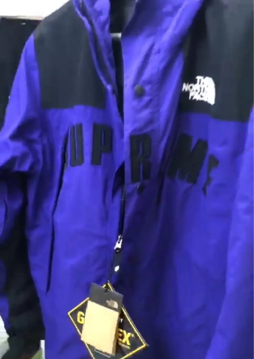 North Face Arc Supreme Denali Purple Black Fleece Jacket Yelllow image indicator(3)