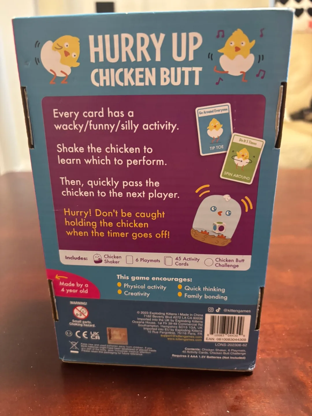 Hurry Up Chicken Butt Family Game image indicator(2)