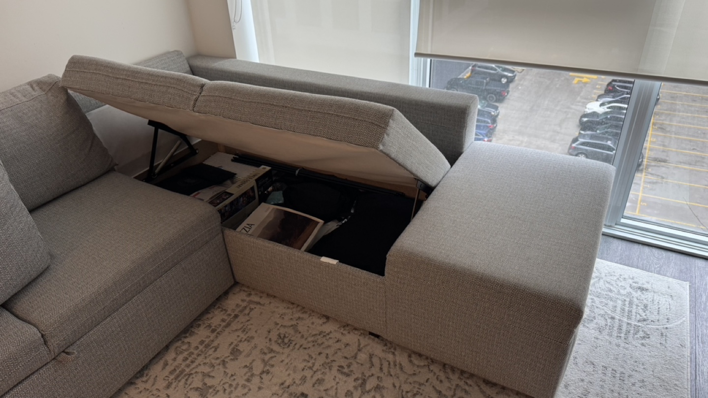 Structube sectional and storage couch - photo 3