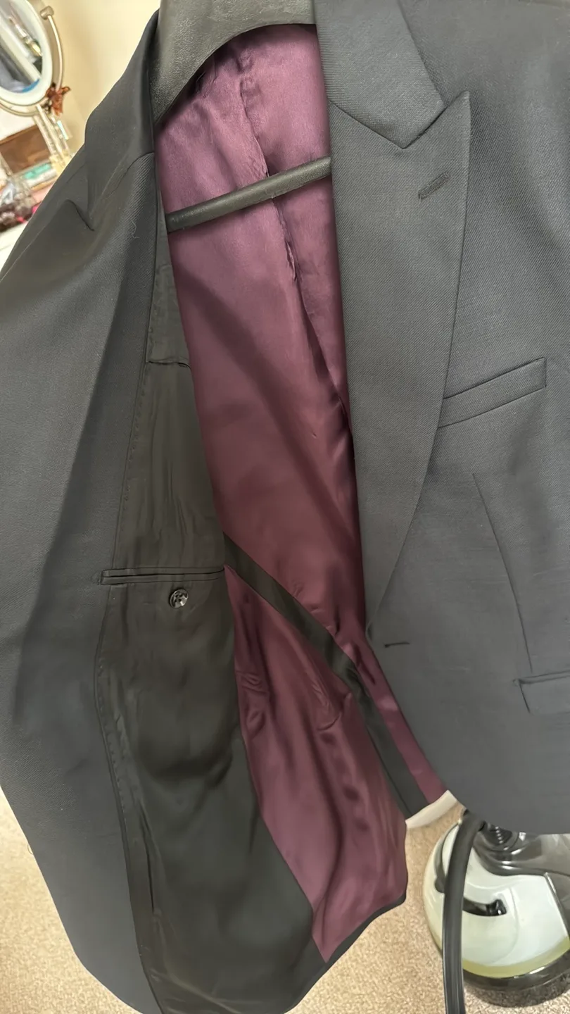 Men's Wool Navy Blazer- Size 54EU/44US image indicator(5)