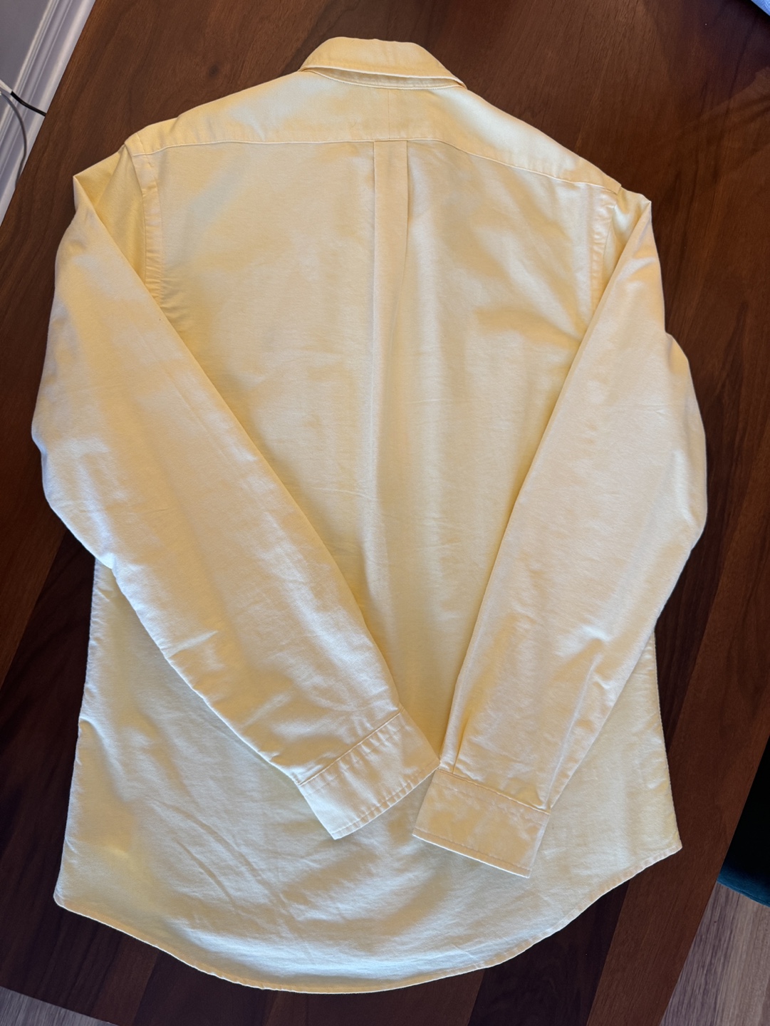 Men's Ralph Lauren Slim Fit Yellow Oxford Shirt - Size Large - photo 3