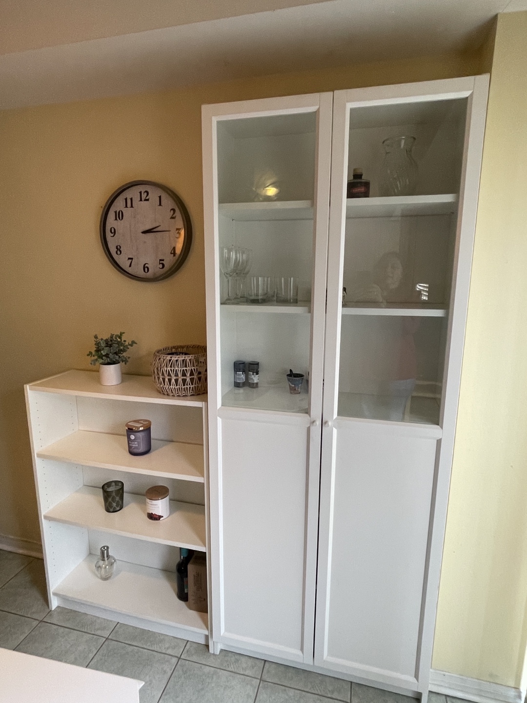White 3-shelf bookcase - photo 2