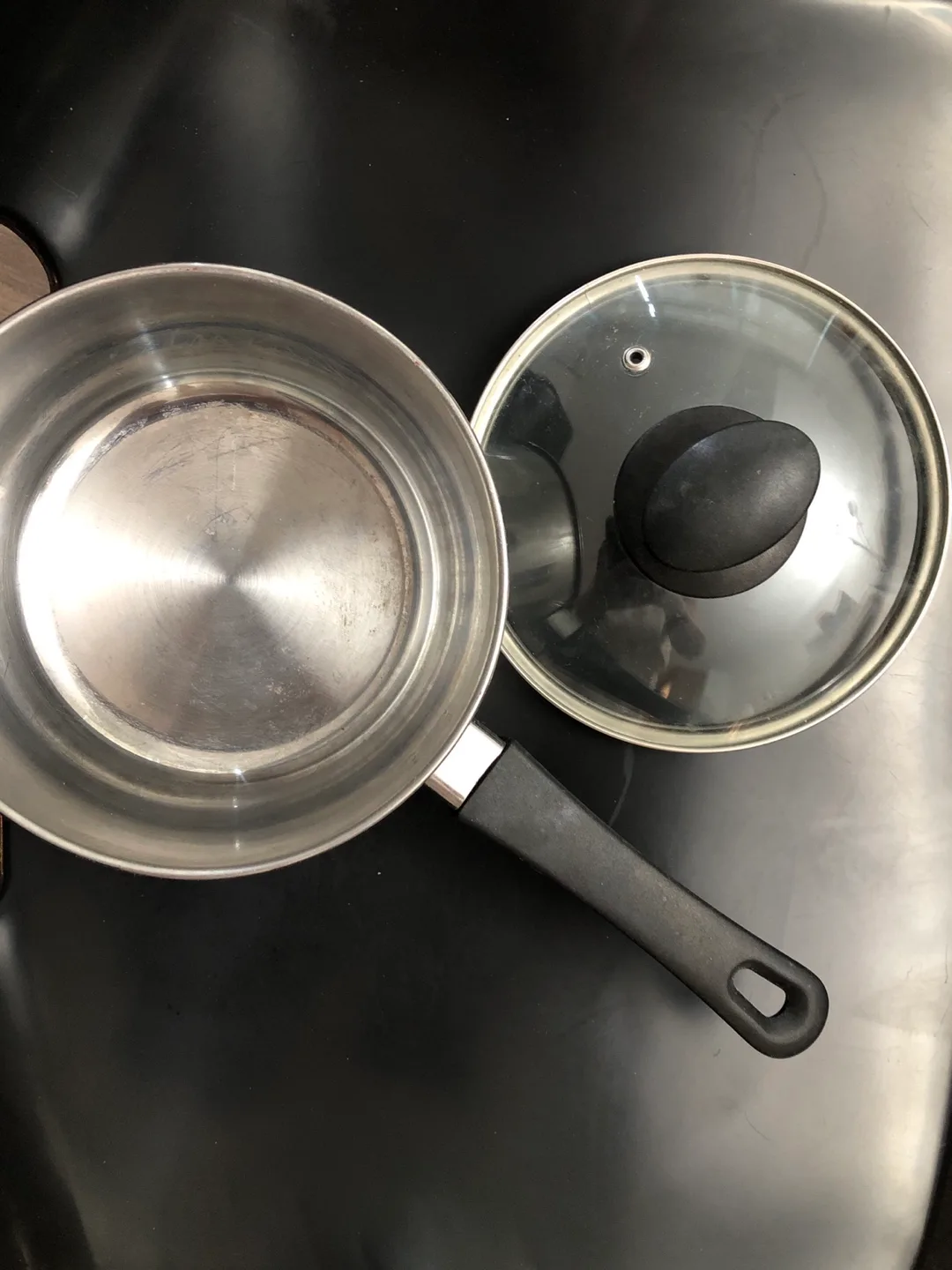 Stainless Steel Saucepan with Glass Lid 🥕💚 image indicator(2)