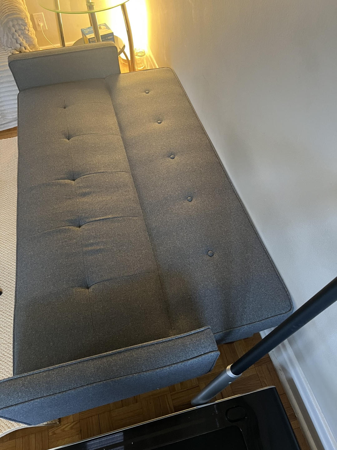 Grey Futon Sofa Bed - photo 5