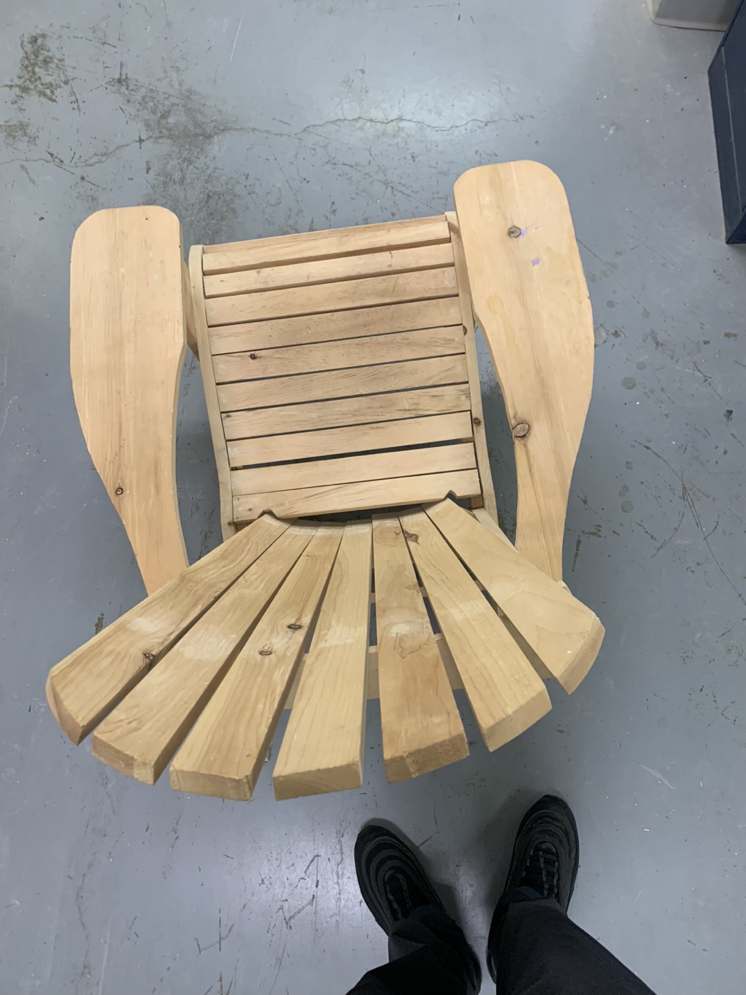 Unfinished Wooden Adirondack Chair - photo 5