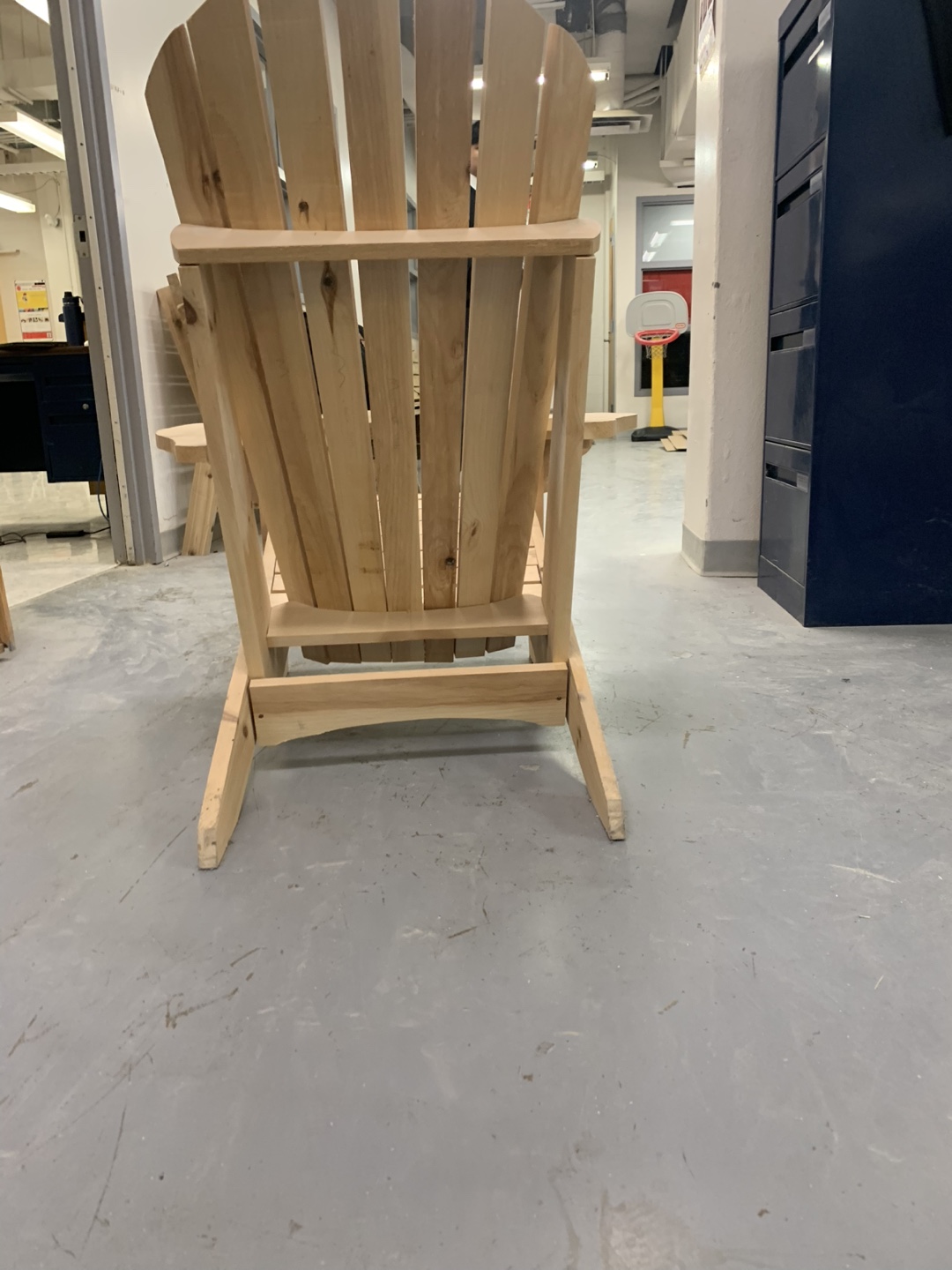 Unfinished Wooden Adirondack Chair - photo 4