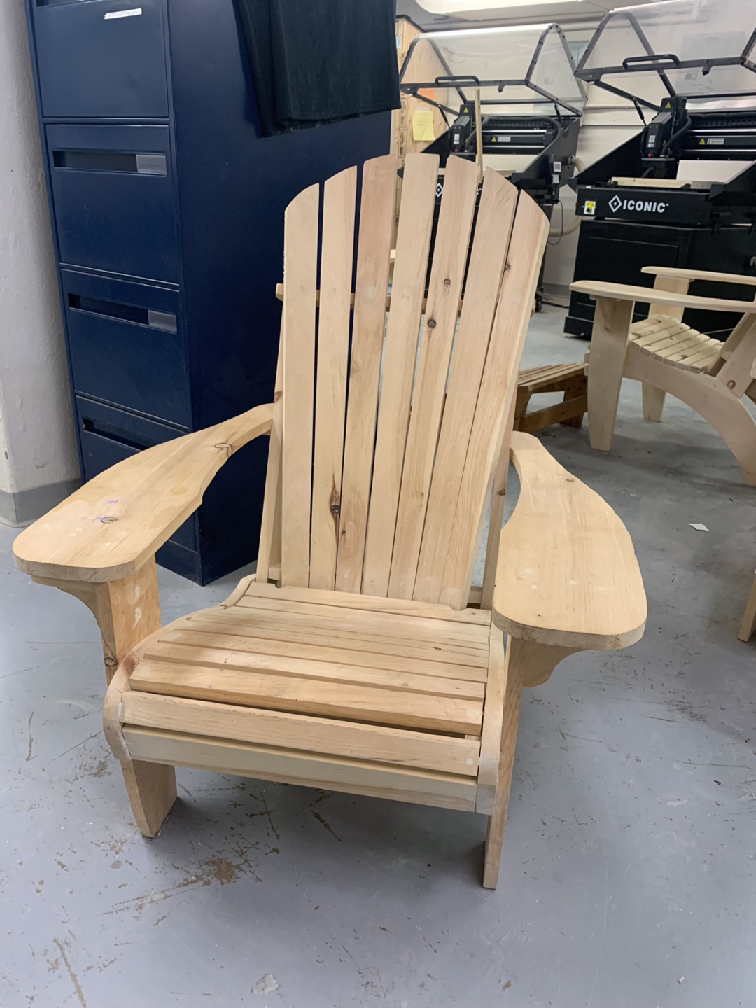 Unfinished Wooden Adirondack Chair