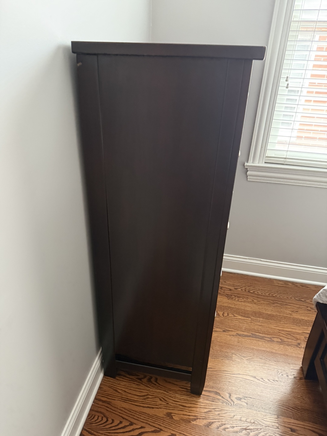Dark Brown Wood Chest of Drawers - photo 2