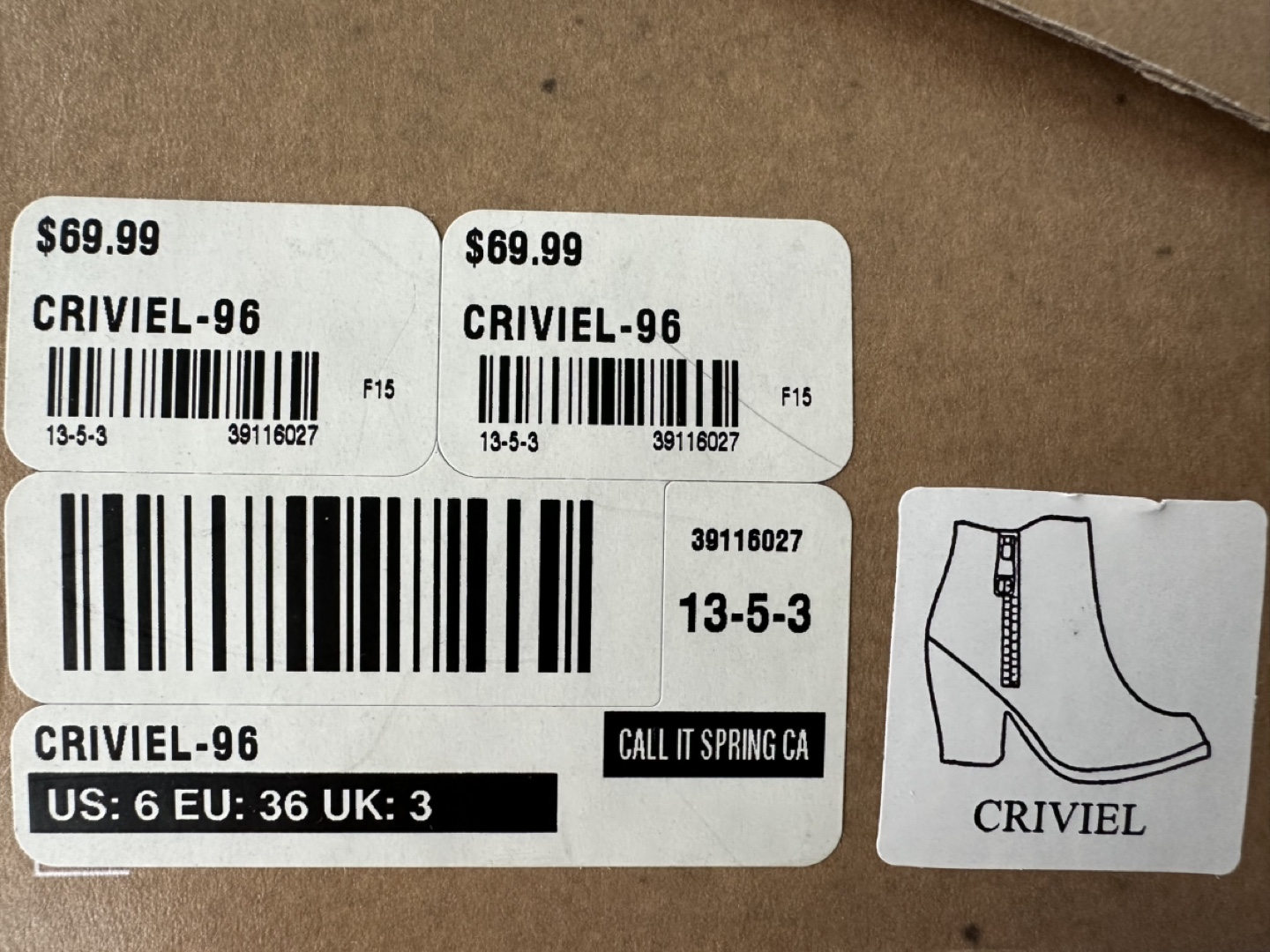 Call It Spring Criviel Black Ankle Boots - Size 5 - photo 4
