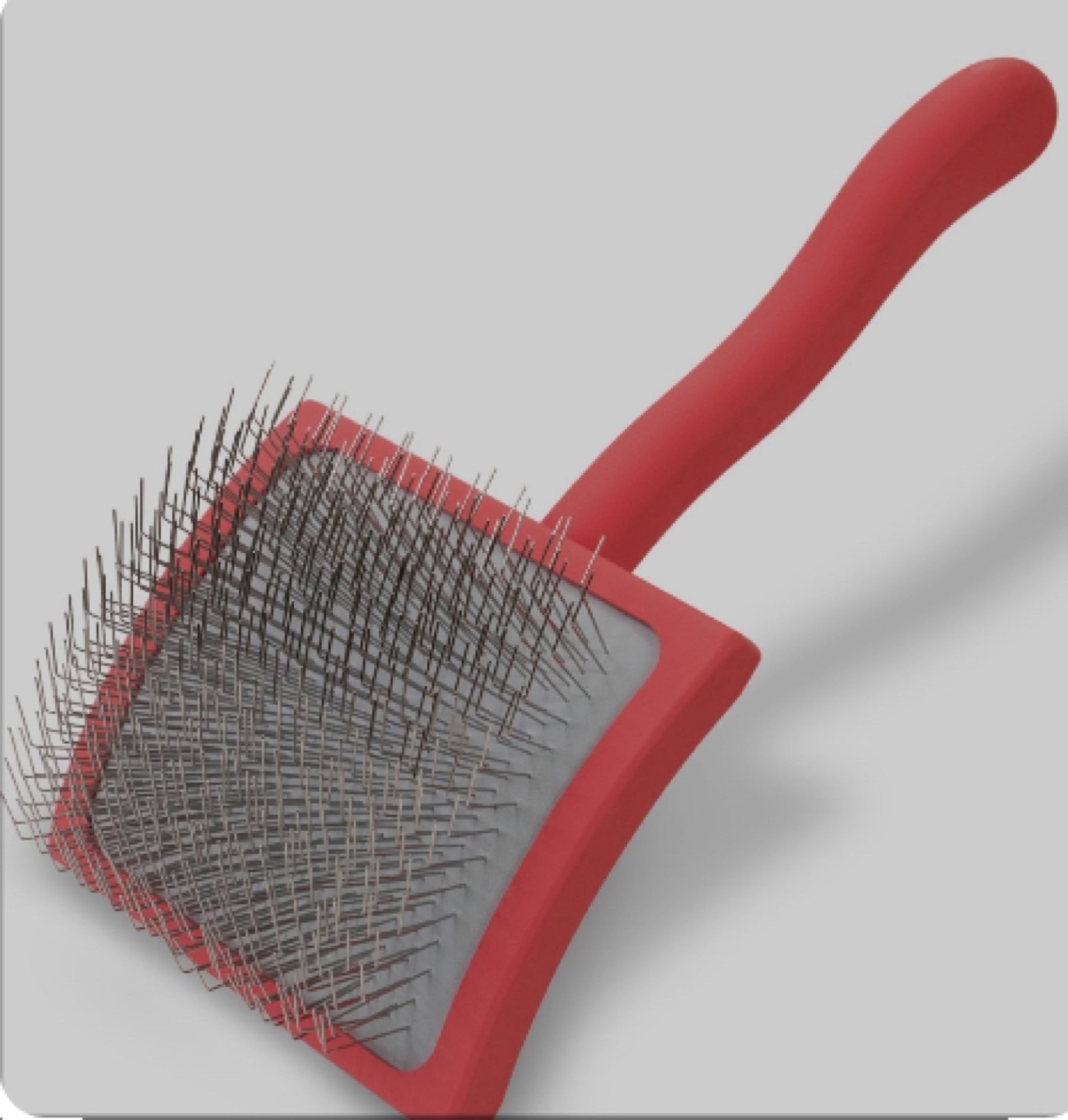 Red Pet Grooming Brush