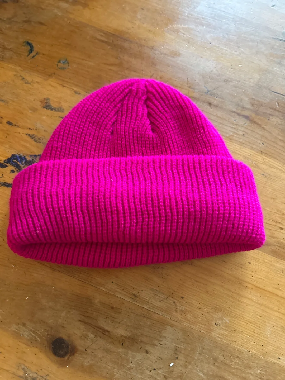 Hot Pink Knit Beanie thumbnail