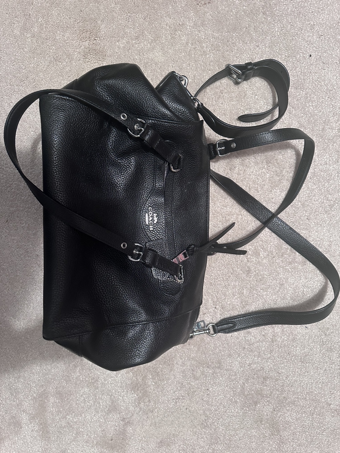Coach Black Leather Bag