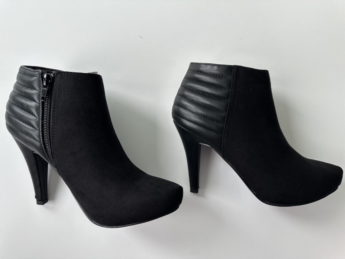 Black Suede Ankle Boots Size 6